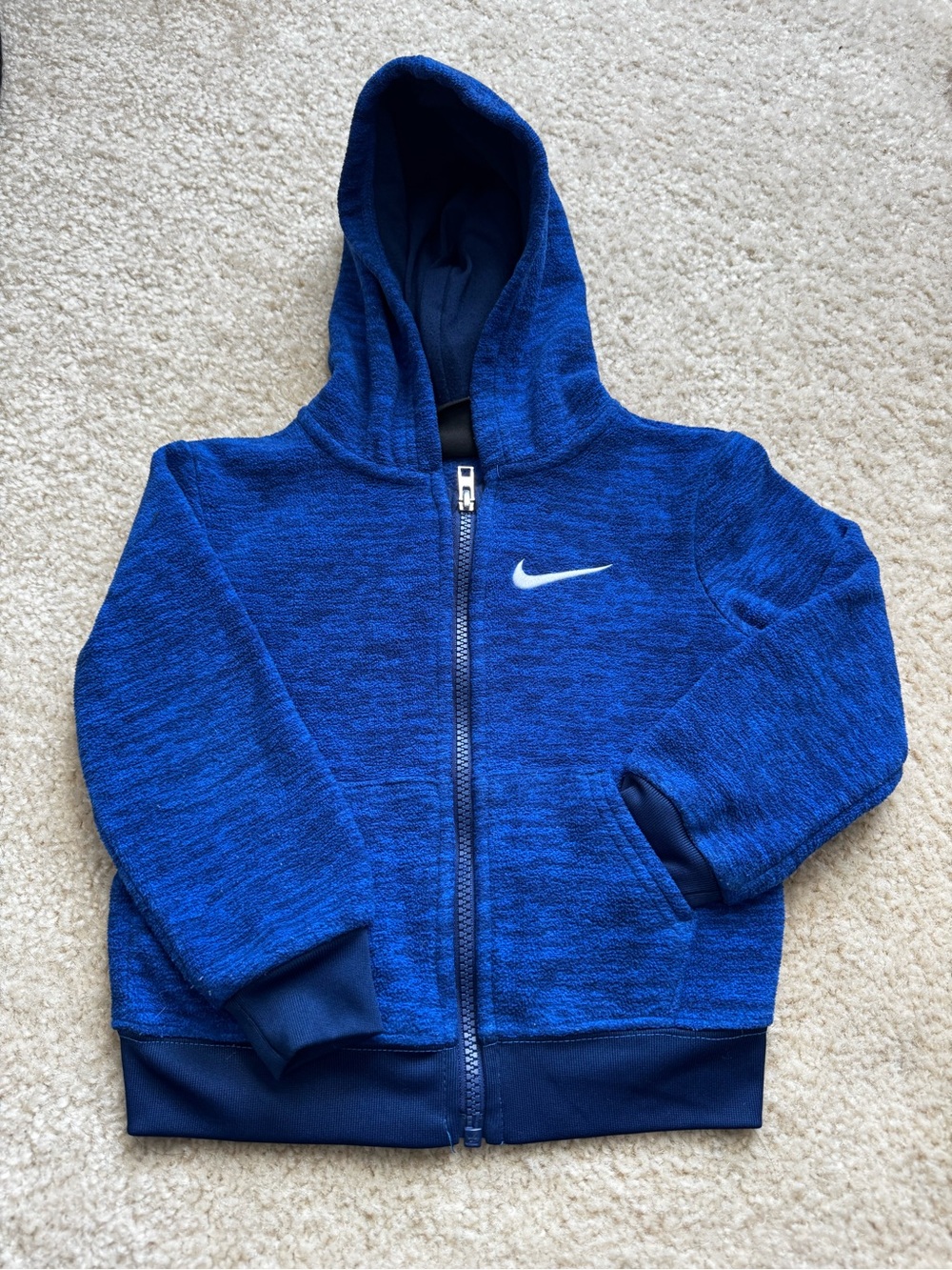 Nike Kids Royal Blue Full-Zip Hooded Jacket
